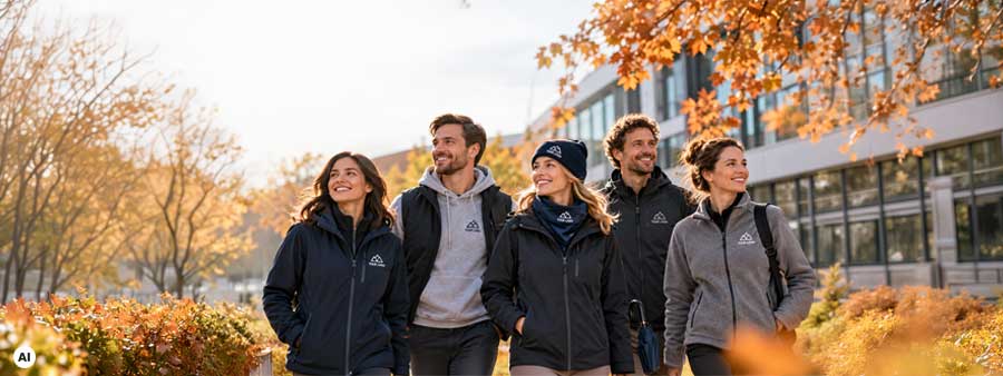 Firmenkleidung: Die besten Herbst-Styles für Ihr Team