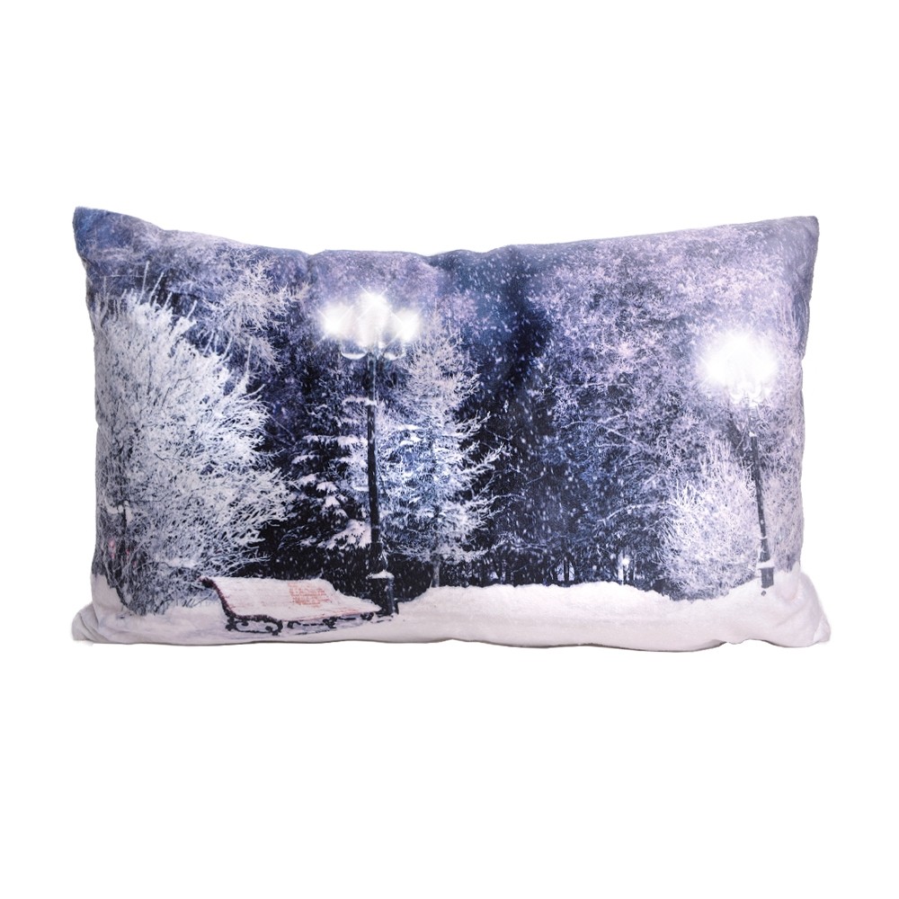 LED Kissen Motiv Landschaft länglich LED Kissen Motiv Landschaft länglich
