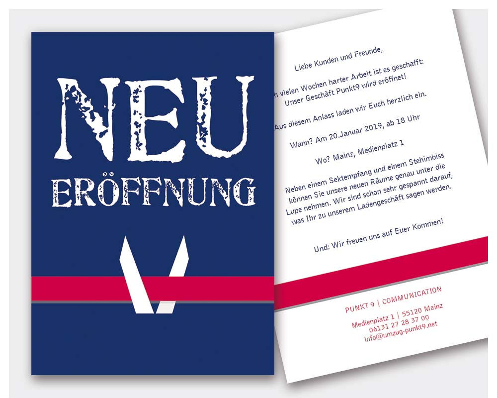 Einladungskarte Band Zur Geschaftseroffnung Bedrucken Lassen Hach