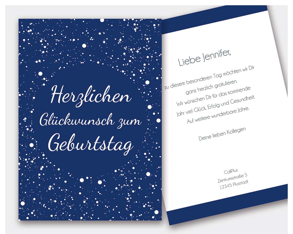 Geburtstagskarte Punkte Fur D Geschaftsausstattung Hach Onlineshop